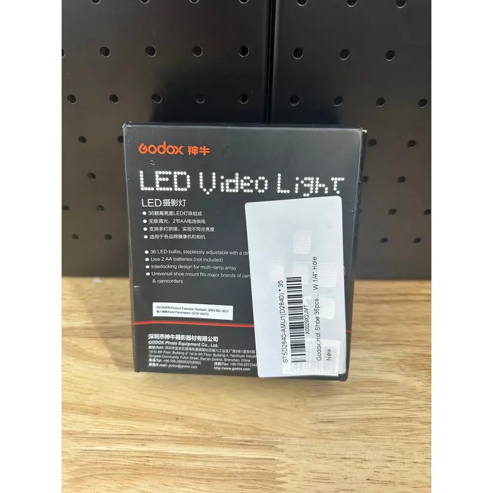 Godox LED64 Lightweight Portable Video Light 64 LED Lights fr DSLR Cam Camcorder